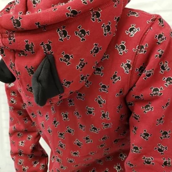 New Glitter Skull & Crossbone Hoodie - Picture 3 of 13